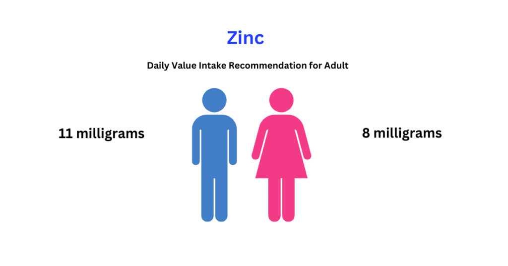 Zinc Daily Value Intake Recommendation 